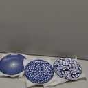 Selamica Ceramic Dessert Plates Set of 6, 6 Inch Appetizer Plates for Kitchen, Microwave & Dishwasher Safe, Vintage Blue