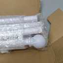White Curtain Rods for Windows 66 to 120, Adjustable Long Drape Rod for Outdoor Patio, Sliding Glass Door, Heavy Duty 5/8 Diameter Drapery Rod Set, 10 ft Metal Curtain Pole, Easy Install - White