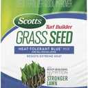 Scotts Turf Builder Grass Seed Heat-Tolerant Blue Mix for Tall Fescue Lawns with Fertilizer and Soil Improver, 16 lbs.