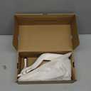 Women's Slingback Kitten Heels Closed Pointed Toe Backless Wedding Party Dress Pumps Shoes (7.5, White)