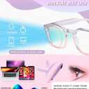 Hubeye 3 Packs Reading Glasses for Women Blue Light Blocking Reader, Anti UV Readers for Women Computer EyeglassesBlack+Zebra+Purple+0.0