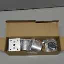 Sumnacon 4PCS Aluminium Alloy Furniture Legs - Round Adjustable Sofa Legs Furniture Cabinet Legs, 2 Inch Funiture Feet for Cabinet Desk Table Chair Sofa Bed, Silver