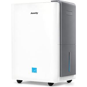 AEOCKY 7000 Sq.Ft Energy Star Most Efficient 2025 Dehumidifier, Max 140 Pint/Day Smart Compressor Dehumidifier with Drain Hose, Intelligent Humidistat,for Basement,Bedroom,Home,Bathroom