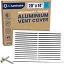 20" x 14" (Duct Hole) Decorative Air Return Vent Cover  Aluminum HVAC Grille for Ceiling & Wall, Rustproof AC Return Vent, Premium Modern Design, 21.6" x 15.6" Face, Ideal for Home HVAC