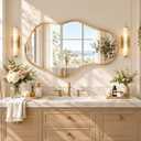 Bathroom Mirror for Over Sink-Gold Room Decor Wall Mirror 22"x 36"