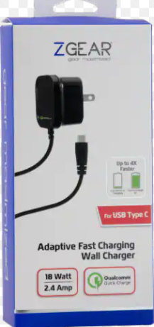 ZGear Quick Charge USB-C Wall Charger - Black