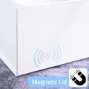 LIFELUM White Gift Boxes with Lids Bulk for Presents 5 Pack Gift Boxes 13.85 x 8.35 x 4.45 inch Large Gift Box Contains Card,Sticker,Ribbon, Shredded Paper Filler for Anniversary, Weeding Gifts
