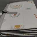 Infantino Foldable Soft Foam Play Mat, 57" Reversable Baby Mat for Tummy Time & Floor Play, Lightweight, Easy to Store, Wipeable, Rainbows