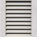 Ekena Millwork GVWVE12X1401RFPWR Vertical Gable Vent Gable Vent, 12"W x 14" (17"W x 19"H Frame Size), Western Red Cedar, Primed