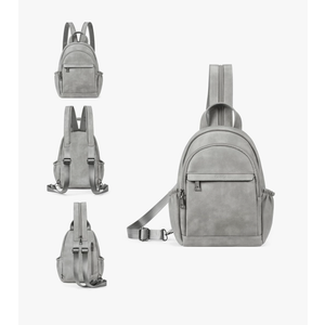 CLUCI Sling Bag for Women Leather Women's Backpack Small Convertible Backpack Purse Crossbody Bag for Travel