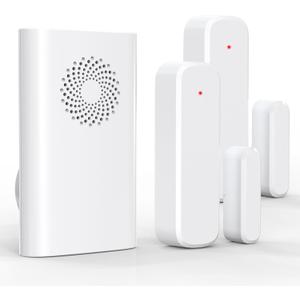 Wireless Door Chime for Business Entering, Door Open Alarm for Kid/Toddler Home Safety (500ft Range 51 Ringer) Door Dinger Buzzer Alert, 1 Receiver +2 Sensor
