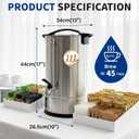 Hot Water Dispenser, 11L(45 Cups) Hot Water Boiler Urn, 304 Stainless Steel Electric Water Boiler, Digital Temperature Control, Keep Warm, Boil-Dry Protection, for Tea, Coffee & Baby Formula