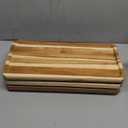 GEHE 3 Tier Serving Stand, Acacia Wood Dessert Table Display Cupcake Stand, Rustic Foldable 3-Tiered Serving Trays & Platters, Large Charcuterie Board for Birthday Wedding Bridal Shower Tea Party