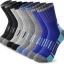 2 x BISOUSOX Kids Wool Socks Boys Socks 10-12 Years Old Soccer Baseball Youth 6-8 Thermal Hiking Boot Crew Cushion Sock Gift