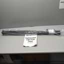 Muzata Intermediate Post Level drilled 36"x1"x2" Adjustable Top Cable Railing Post Top Mount Black Rectangular Stainless Steel Wood Concrete Level Deck, PS11 BH4S