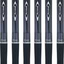 PILOT Acroball Colors Advanced Ink Refillable & Retractable Ball Point Pens, Medium Point, Black Ink, 6 Pack