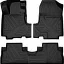 CRV Floor Mats Compatible with 2007-2011 Honda CR-VAll Weather Protection Waterproof Durable Anti-Slip Odorless Custom-fit TPE Floor Liner Front and Rear Row Set