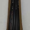 Curtain Rods for windows 32-62 inch, 5/8 inch Decorative Matte Black Splicing Heavy Duty Metal Curtain Rod set with Brackets