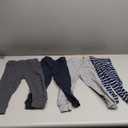 Luvable Friends Baby Boys' Cotton Pants (4T, Black Stripe 3-pack)