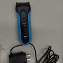 Braun Electric Series 3 Razor with Precision Trimmer, Rechargeable, Wet & Dry Foil Shaver for Men, Blue/Black, 4 Piece