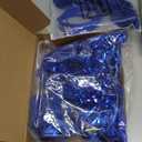 Censen 24 Pcs Pom Pom Headband Tinsel Wrapped Ponytail Head Bopper Costume Headwear Carnival Easter Party Accessory (Blue)