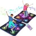 WAYKEE Dance Mat Toys for 3-12 Year Old Kids, Kids Dance Mat with Light-up 12-Button & 5 Game Modes, 2 Player Electronic Dance Pad Toys, Birthday Xmas Gifts for 3 4 5 6 7 8 9 10+ Year Old Girls Boys