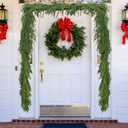 9Ft Christmas Norfolk Pine Garland, Real Touch Artificial Norfolk Pine Winter Greenery Garland for DIY Christmas Wreath Xmas Indoor Outdoor Home Decor