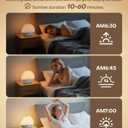 Sunrise Alarm Clock, White Noise Sound Machine, Sunlight Alarm Clocks for Bedrooms, 9 Natural Wake Up RGB Night Light, 30 Soothing Sounds for Heavy Sleepers, Baby, Kids, Adults, Small