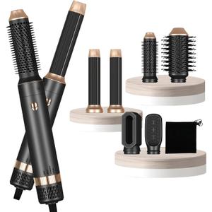 Hair Dryer Brush,6 in 1 Professional Hot Air Styler,Powerful Air Curling Wrap Styler,Negative Ionic Hair Dryer Fast Drying, Multi Hair Stylerfor Curling Volumizing Straightening Styling