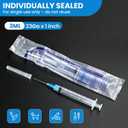 3ml/cc 23G 1 inch Industrial Scientific Accessories, Refilling Liquid for Lab Use Individually Wrapped. (Blue, 50p)