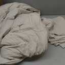 Bedsure King Size Comforter Set, Prewashed Bedding Beige | 3-Piece, 104"x90"