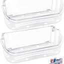 [2 PACK] UPGRADED 240356402 Refrigerator Door Bin Compatible with Frigidaire Door Shelf Replacement Refrigerator Door Shelves FFSS2615TS0 LFSS2612TF0 FGHS2631PF4A LFSS2612TE0 FFSS2615TS5 Door Bin