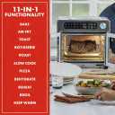Emeril Lagasse Extra Large French Door Air Fryer Toaster Oven Combo, 24 Cooking Functions and Digital Controls, 7 Accessories Included, Stainless Steel Finish, 26QT Capacity