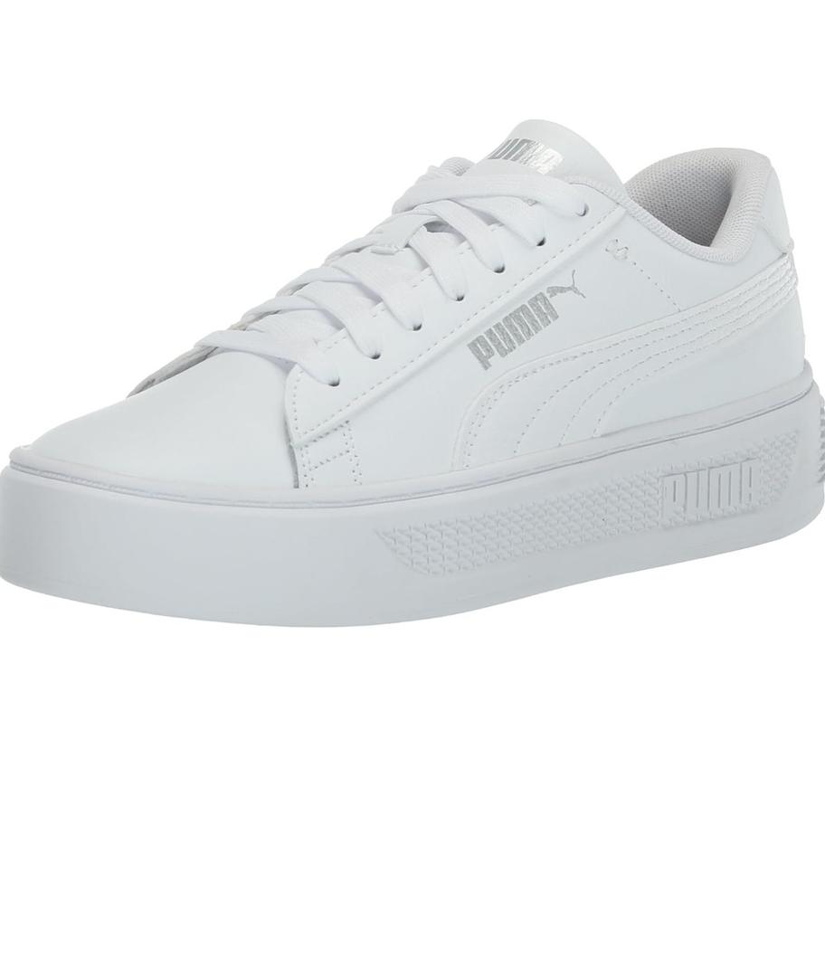 Puma Womens Smash V3 Platform Lace Up Sneakers Shoes Casual Size  6.5