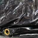 Clear Tarps Heavy Duty UV Protection, Translucent Sun Shade PVC Vinyl Tarpaulin with Grommets, Ropes, Reinforced Edge, Waterproof, Tear-Resistant for Greenhouse, Patio, Garden, Porch, Pavilion (Semi-Clear9.8 x 13.1ft)