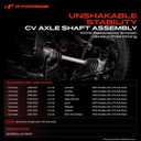 A-Premium CV Axle Shaft Assembly Compatible with Jeep Compass 2018 2019 2020 2021 L4 2.4L, AWD with 3.73 Axle Ratio, Front Left or Right