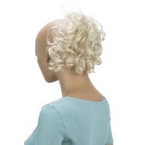 CAISHA Jumbo Hairpiece Scrunchy Updo Voluminous Curly Messy Bun Light Blonde G17L (light blonde #613 G17L)
