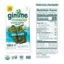 6 x Gimme Seaweed Grab & Go Organic Premium Roasted Seaweed Snacks, Sea Salt, 5 Count Trayless, Keto, Vegan, Gluten-Free, Great Source of Omega3s and Iodine, Healthy On-The-Go Snack for Kids and Adults (EXP 07/21/26)