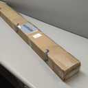 Window Curtain Rod, W 52in