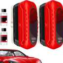 2Pack Automotive Oil Film Cleaning Brush, Cars Clear Vision Glass Cleaner for Car Windows,Anti-Rain&Anti-Fog Windshield Cleaner Tool to Improve Clarity and Visibility,Car Glass Oil Film Remover