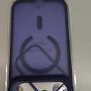 iPhone 17 Pro Max Case, Fits MagSafe, with Built-in Camera Ring Stand & Lens Protector, Slim Translucent Matte Military-Grade Drop Protection Magnetic Cover, Deep Blue