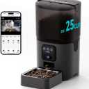 PAPIFEED Automatic Cat Feeder,Camera 1080P HD - 6L Pet Feeder, 2.4/5G WiFi Smart App Control, Bluetooth Assist Link,Wide-Angle Lens,Automatic Feeder for Small and Medium-Sized Pets (Wide Angle Video)