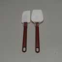 KSIFJRTO Silicone Spatulas Heat Resistant Commercial Spatula for Cooking Heavy Duty Rubber Spatulas Silicone Spatula Set of 2 (10 inch)