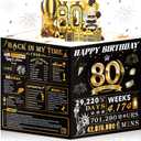 80th Birthday Cards for Women Men, 3D Pop Up 80th Birthday Gift Ideas for Grandma Mom Dad, Funny 80 Year Old Birthday Decorations for Husband Wife Parents Him Her, Jumbo Back In 1946