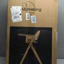 Mamazing GrowPod Pro Wooden Baby High Chair for 6 Months to 300lbs, Easy to Clean with Tray, Compact Foldable Highchair for Kitchen & Dining Room, with 5-Point Safety Harnesses and Guard Bar