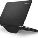 MOSISO Compatible with MacBook Pro 14 inch Case 2025 2024 2023 2022 2021 M5 M4 M3 M2 M1 A3434 A3112 A3185 A3401 A2918 A2992 A2779 A2442, Knit Fabric Coated Hard Case with Fold Kickstand, Black