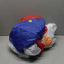 6FT Christmas Inflatable Waving Santa 6FT Holding Sign Santa Claus Christmas Inflatables Outdoor Decorations Xmas Santa Blow Up Yard Decor with 8 Built-in LEDs for Yard Garden Lawn(with Storage Bag)