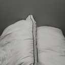 LIANLAM Goose Feather & Down Pillows, 3-Chamber Gusseted Design for Side and Back Sleepers- Set of 2, 20" x 32"