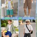5 Pack Boys Shorts Kids Athletic Summer Knee Length Sweatshort Teen Drawstring for School Short Pocket 6-16Y