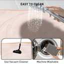 Bath Mats 36x24 Non-Slip Absorbent Bathroom Rug, Quick Dry Machine Washable Shower Tub Mat with Rubber Backing, Soft Floor Carpet for Bathroom Decor Wave White